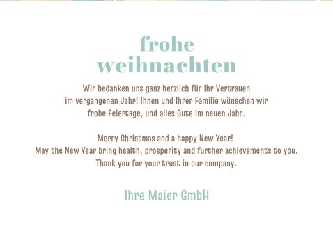 Internationale Weihnachtsgrüße grafische Bäume 3