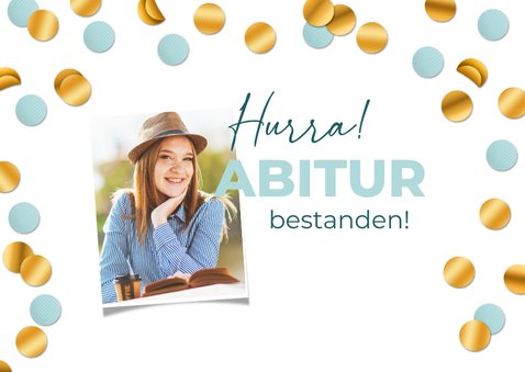 Karte Abitur 2026 Glückwunsch mit Konfetti 2