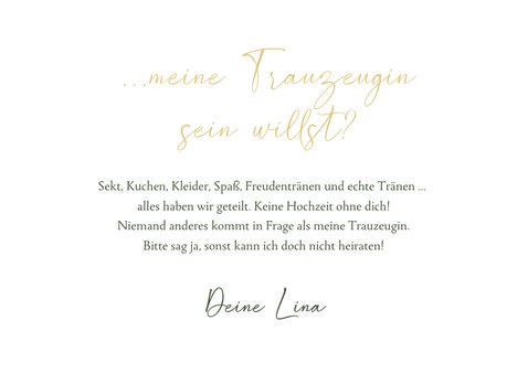 Karte Trauzeugin fragen Blumenbukett 3