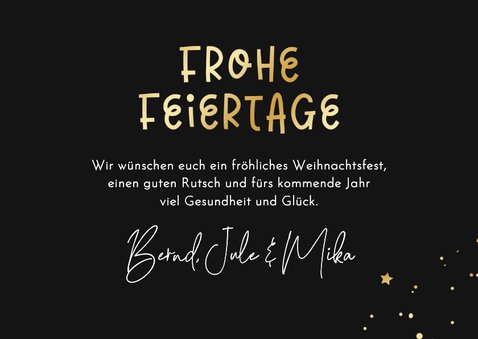 Lustige Weihnachtskarte 3 Porträts mit Hüten und Brillen 3