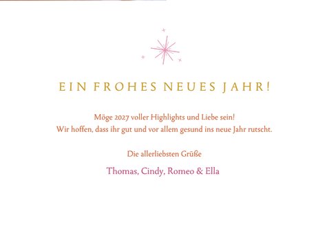 Moderne Neujahrsgrüße bunte 2027 3