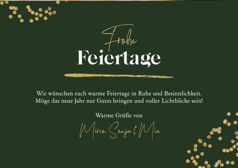 Moderne Weihnachtsgrüße Fotocollage & Schneeflocken 3