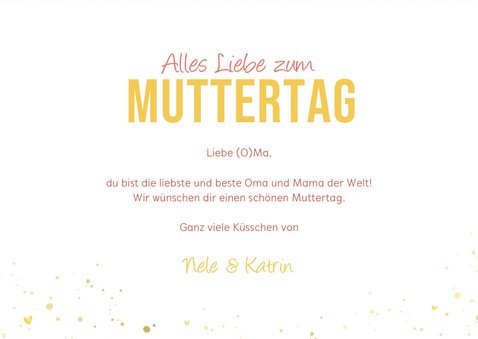 Muttertags-Grußkarte 'O, Ma!' 3