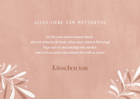 Muttertagskarte mit Herz für werdende Mama 3