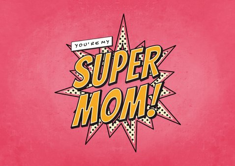 Muttertagskarte 'SUPER MOM' mit Fotos 2