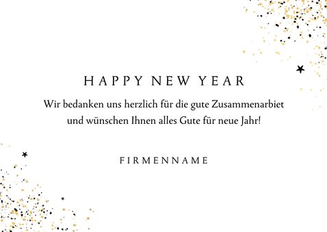 Neujahrskarte 2023 gold neues Jahr 3