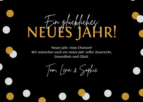 Neujahrskarte '2024 Zum Glück' 3