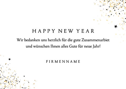 Neujahrskarte 2026 gold neues Jahr 3