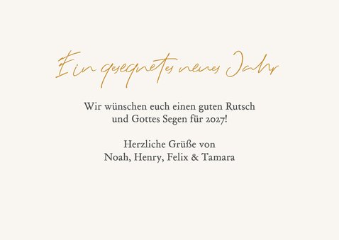 Neujahrskarte eigenes Foto 'Glaube, Hoffnung & Liebe' 3