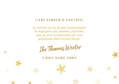 Neujahrskarte Firma Jahreszahl und Logo 3
