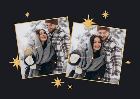 Neujahrskarte Fotocollage 8 Fotos 'Happy New Year' 2