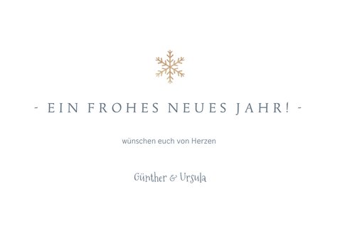 Neujahrskarte klassisch-modern mit Foto 3