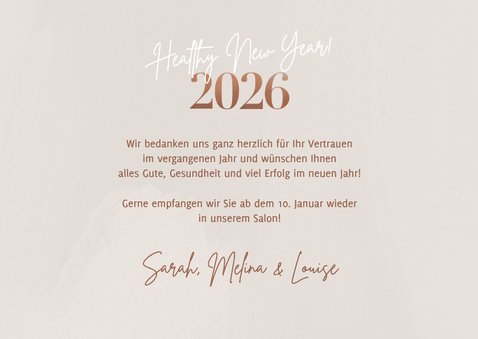 Neujahrskarte pastell Bilderreihe & Jahreszahl 3