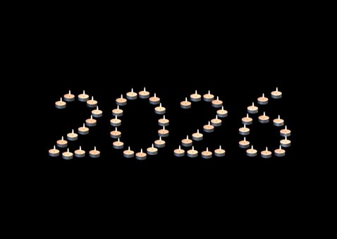 Neujahrskarte Teelichter 2026 2