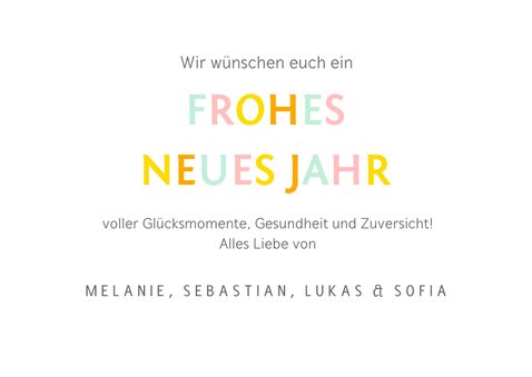 Neujahrskarte zehn Fotos 3
