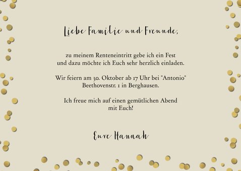 Ruhestand-Party champagner 3