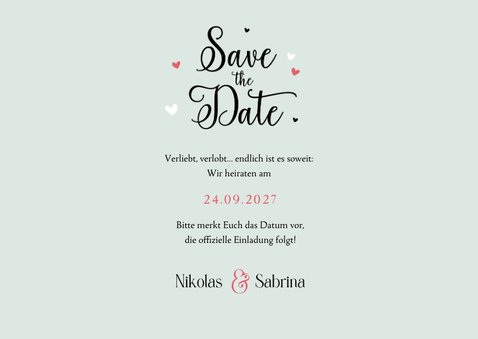 Save-the-Date-Karte Hochzeit Vintage Cabrio Oldtimer 3