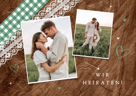 Save-the-Date-Karte Trachtenlook 2