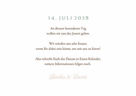 Save-the-Date-Karte Trachtenlook 3