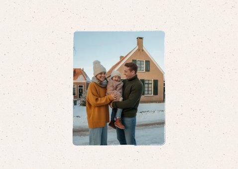 Umzugskarte Lebkuchenhaus Foto Weihnachtskarte 2