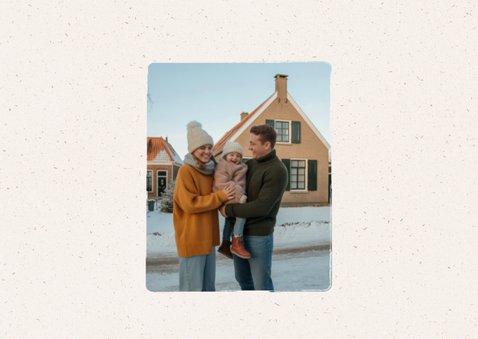 Umzugskarte Lebkuchenhaus Foto Weihnachtskarte 2