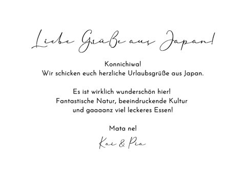 Urlaubsfotos Grüße aus Japan Ansichtskarte Fotocollage 3
