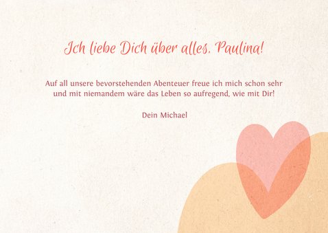 Valentinskarte Love Lettering & Initialen 3