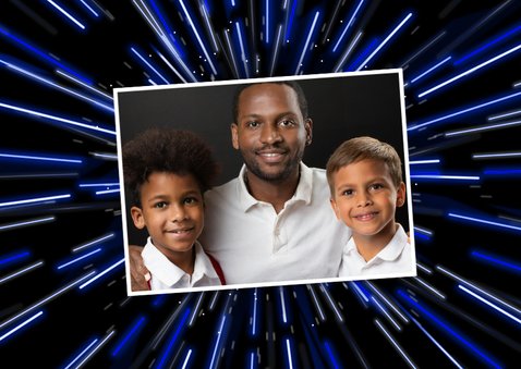 Vatertagskarte 'Best Father in the Galaxy' 2