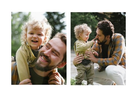 Vatertagskarte bunte Fotoreihe 2