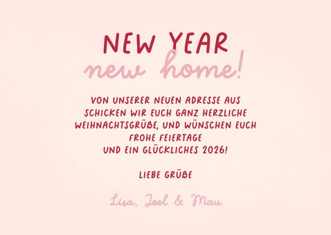 Weihnachten Umzugskarte Tannenbaum im Topf kariert Foto 3