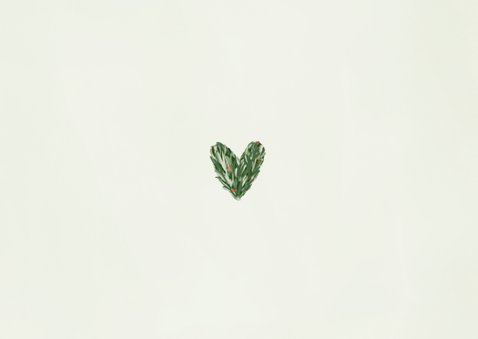 Weihnachtliche Umzugskarte Tannenzweige 'Happy New Home'  Rückseite