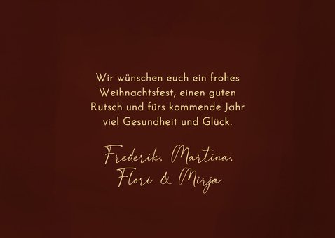 Weihnachts-Fotocollagekarte mit Lichtpunkten 'Frohes Fest' 3