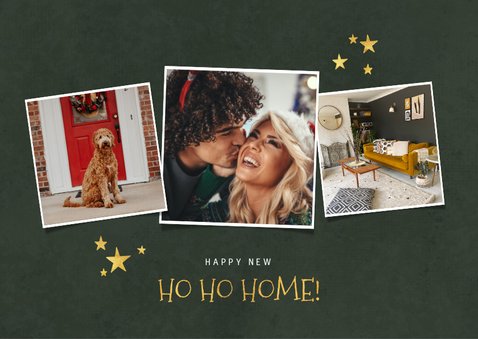 Weihnachts-Umzugskarte Happy New HO HO HOME 2