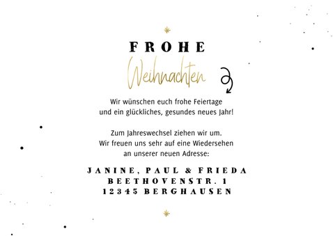 Weihnachts-Umzugskarte mit Foto 3