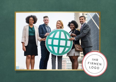 Weihnachtsfeier Einladungskarte Firma botanisch Aquarell 2