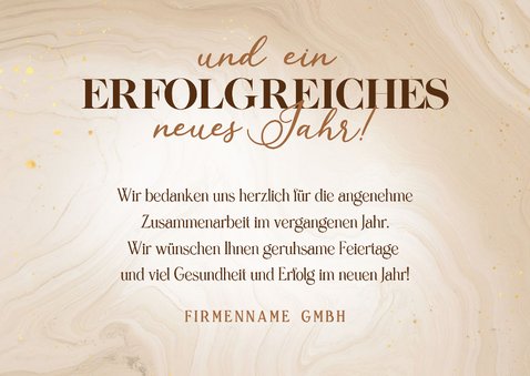 Weihnachtskarte 2027 Folienballons brauner Zweig Logo 3