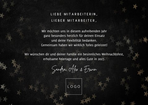 Weihnachtskarte 'Danke, Ihr Helden!' 3