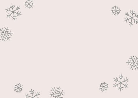 Weihnachtskarte Foto 'liebe Küsschen' rosa Rückseite