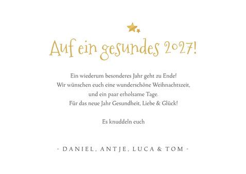 Weihnachtskarte Fotocollage Frohe Weihnachten 3