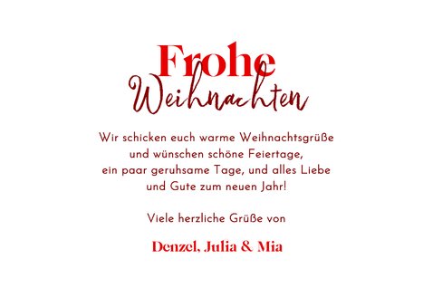 Weihnachtskarte Fotoherzen 'Happy together' 3