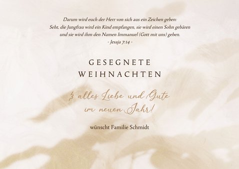 Weihnachtskarte Immanuel - God with us 3