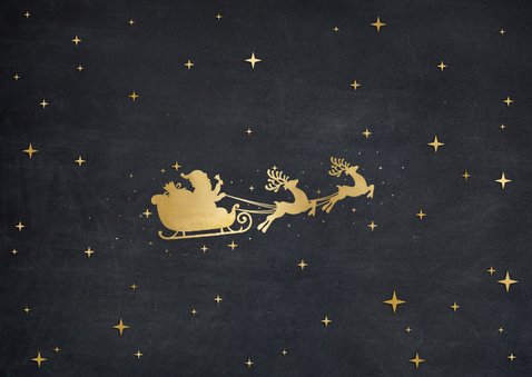 Weihnachtskarte international 'Merry Christmas' Rückseite