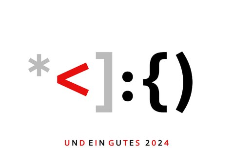Weihnachtskarte IT Weihnachtsmann als Programmiersprache 2