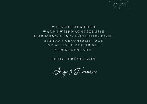 Weihnachtskarte mit Foto 'Merry Christmas' gold 3