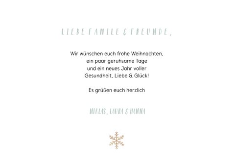 Weihnachtskarte mit Fotocollage und Handlettering 3