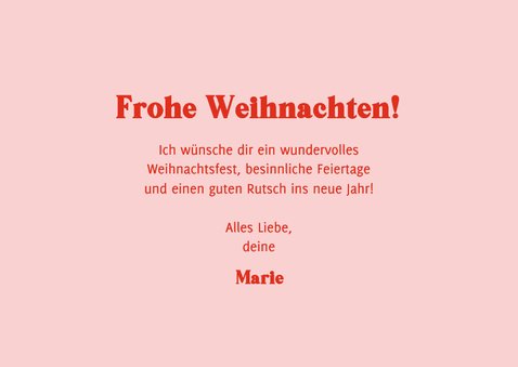 Weihnachtskarte mit Spruch 'All the jingle ladies' 3