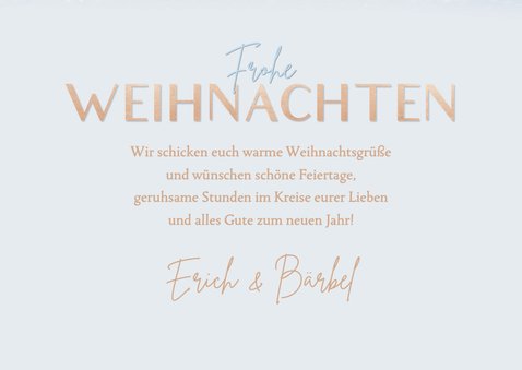 Weihnachtskarte verschneite Landschaft 3