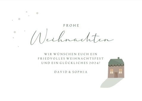 Weihnachtskarte Weihnachtsdorf 3