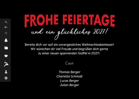 Weihnachtskarte Weihnachtsfilm Streaming Dienst 3