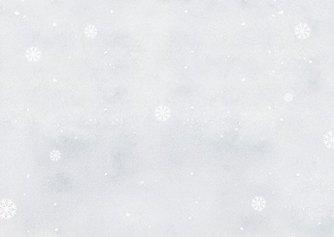 Weihnachtskarte Winterlandschaft Hochlandrind Kälbchen Rückseite